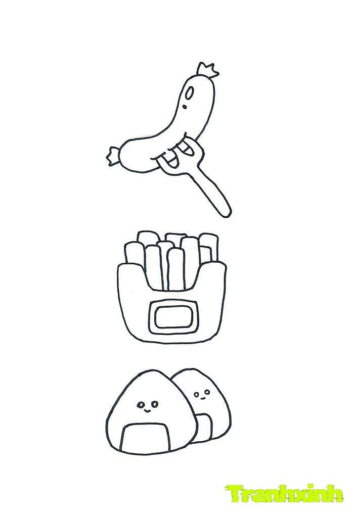 tranh tô màu các nhóm thực phẩm cho bé 26