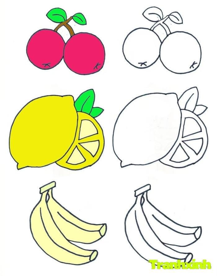 tranh tô màu các nhóm thực phẩm cho bé 27