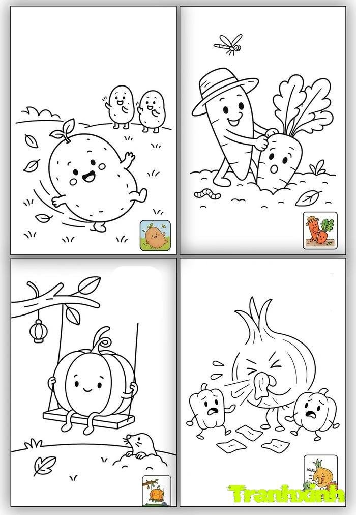 tranh tô màu các nhóm thực phẩm cho bé 3