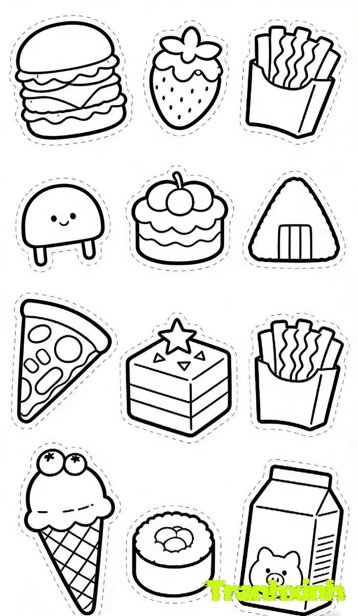 tranh tô màu các nhóm thực phẩm cho bé 4