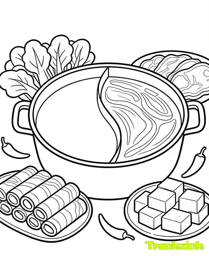 tranh tô màu các nhóm thực phẩm cho bé 8