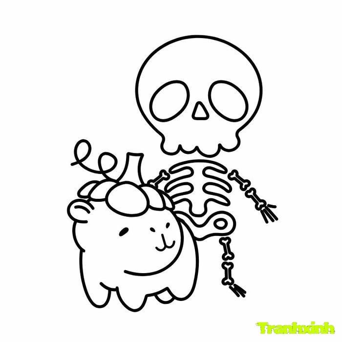 tranh tô màu capybaraa