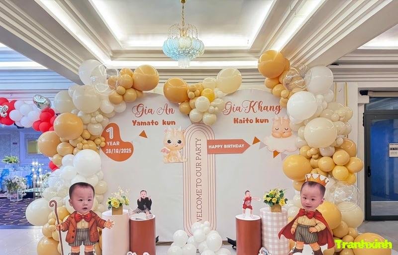 ý tưởng trang trí backdrop