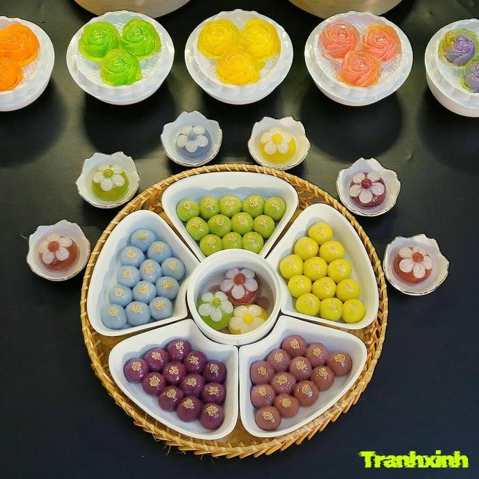 ý tưởng trang trí bánh dân gian