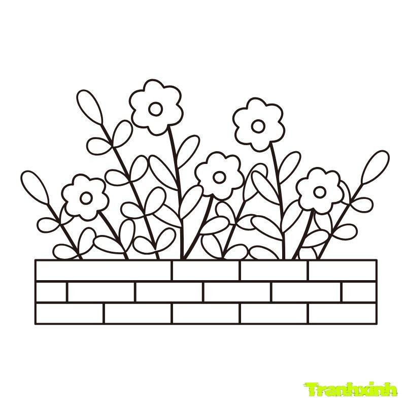 Fhình ảnh tô màu cây xanh