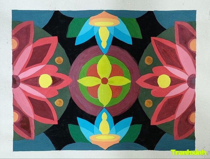 Trang trí hình chữ nhật decor cao cấp