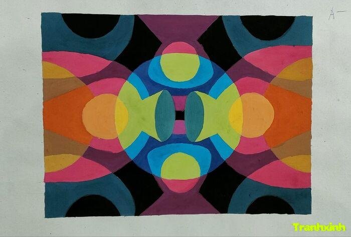 Trang trí hình chữ nhật hiện đại thanh lịch