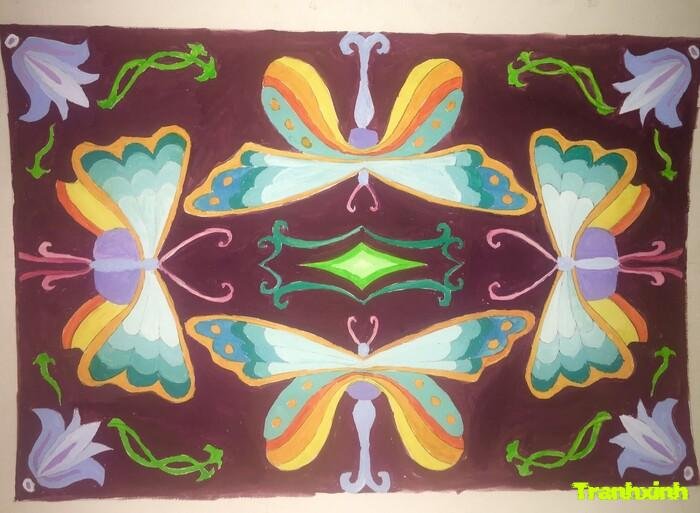 Trang trí hình chữ nhật nghệ thuật