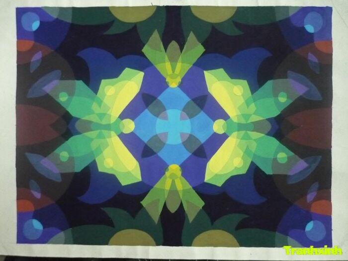 Trang trí hình chữ nhật phong cách sang trọng