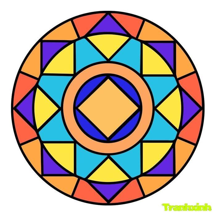 Trang trí hình tròn đẹp mắt tinh giản