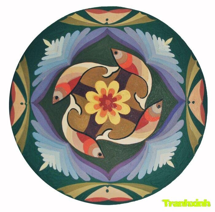 Trang trí hình tròn nghệ thuật đương đại