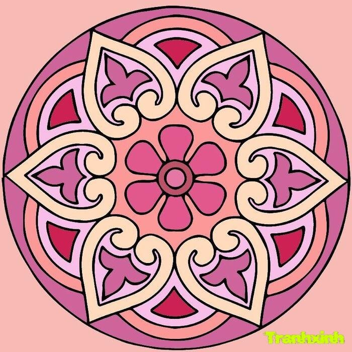 Trang trí hình tròn phong cách Hàn Quốc