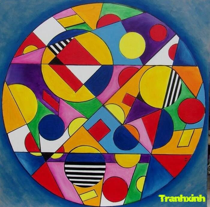 Trang trí hình tròn phong cách hiện đại