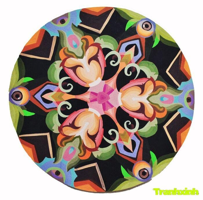 Trang trí hình tròn phong cách luxury