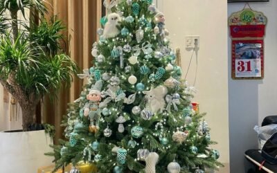 ảnh trang trí cây thông noel