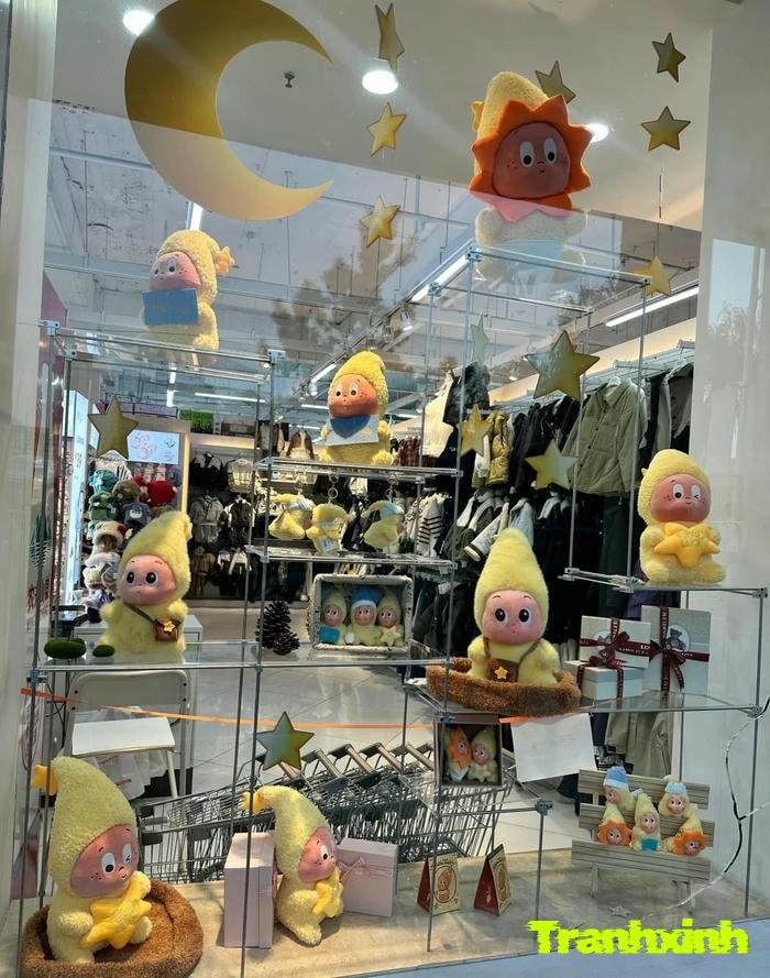 ảnh trang trí cửa kính tết