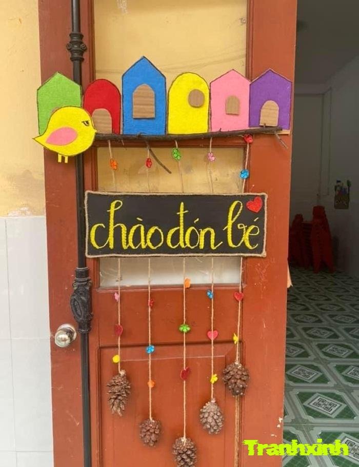 ảnh trang trí cửa lớp mầm non đẹp nhất