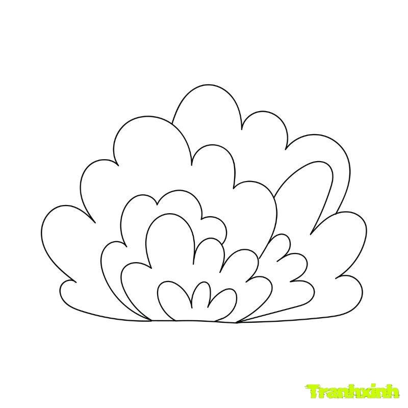 anh tranh tô màu cây xanh