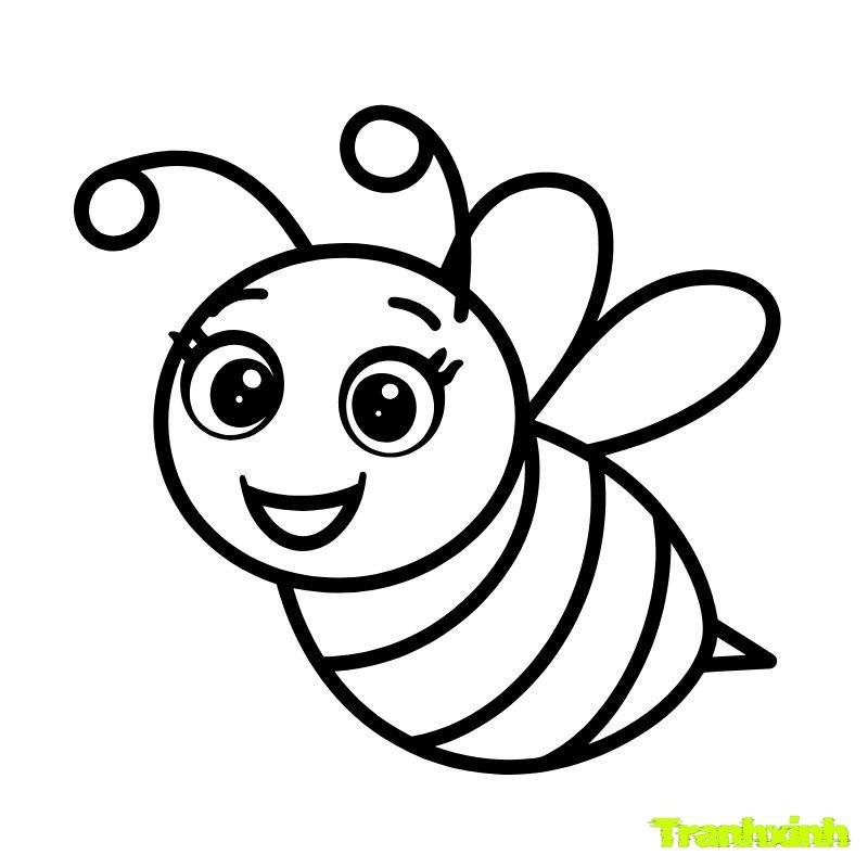 ảnh tranh tô màu con ong