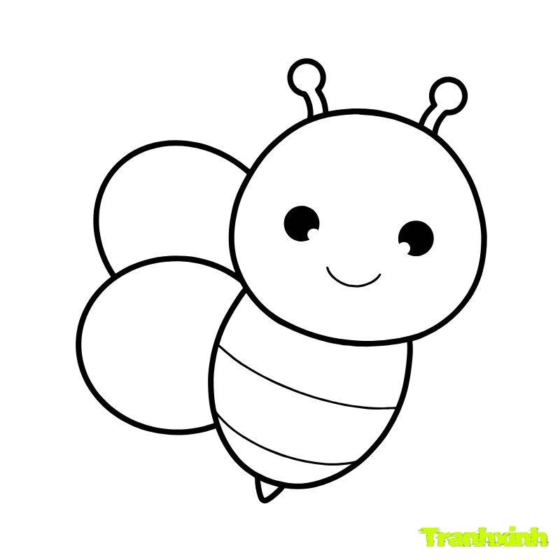 anh tranh tô màu con ong
