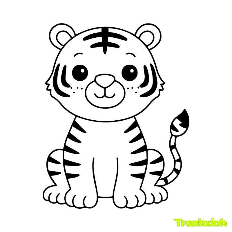bé tô màu con hổ