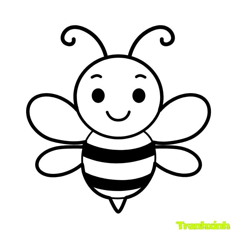 bé tô màu con ong