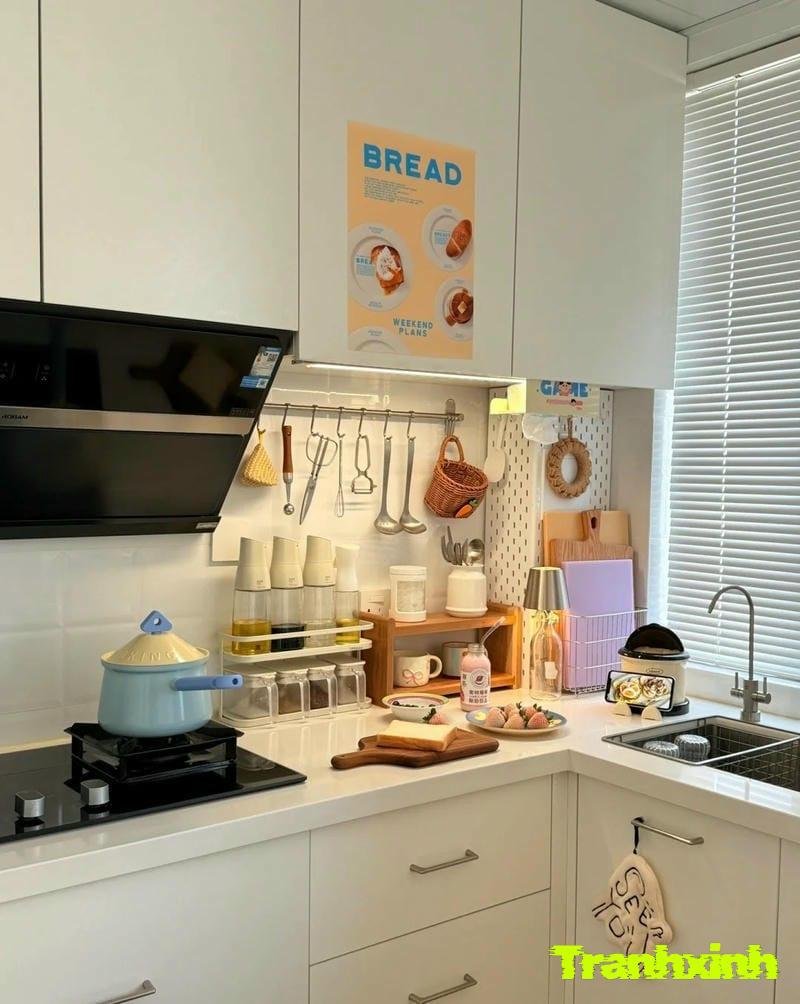 cách bố trí phòng bếp đẹp