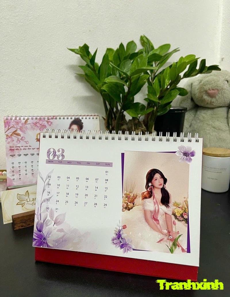 cách trang trí bìa lịch