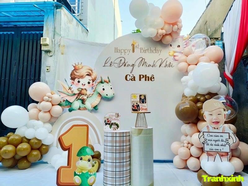 cách trang trí bóng bay sinh nhật