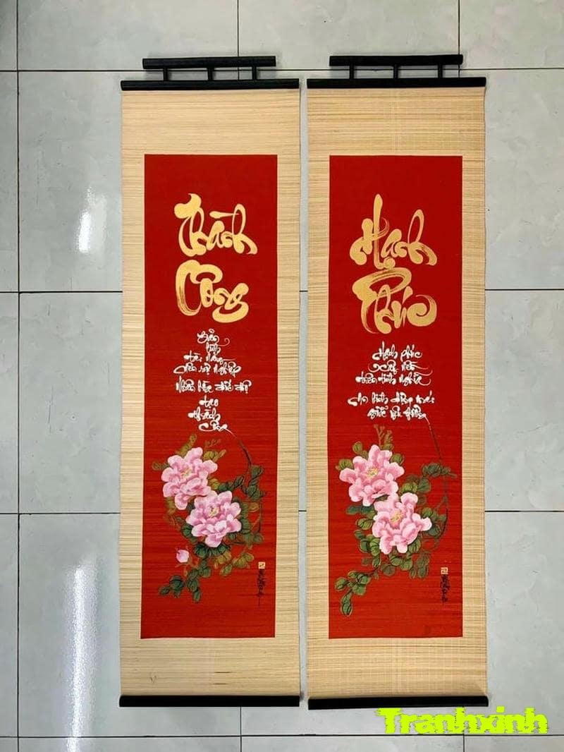 cách trang trí câu đối tết