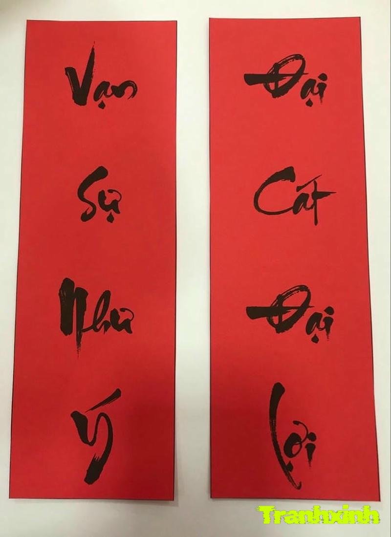 cách trang trí câu đối