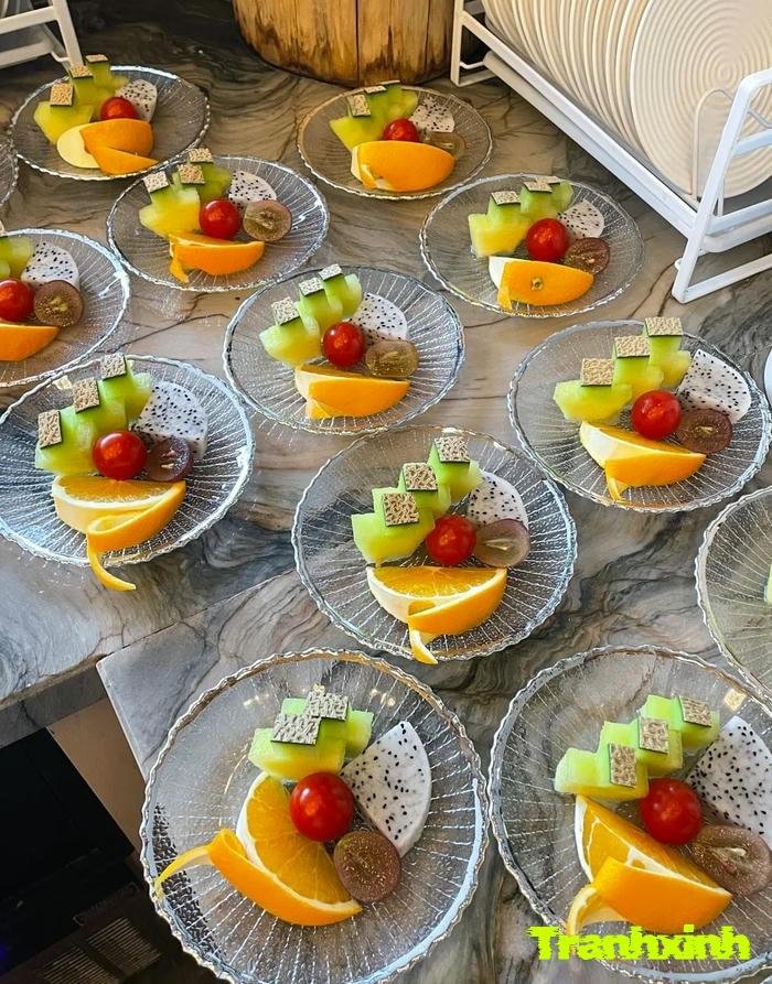 cách trang trí đĩa hoa quả đơn giản
