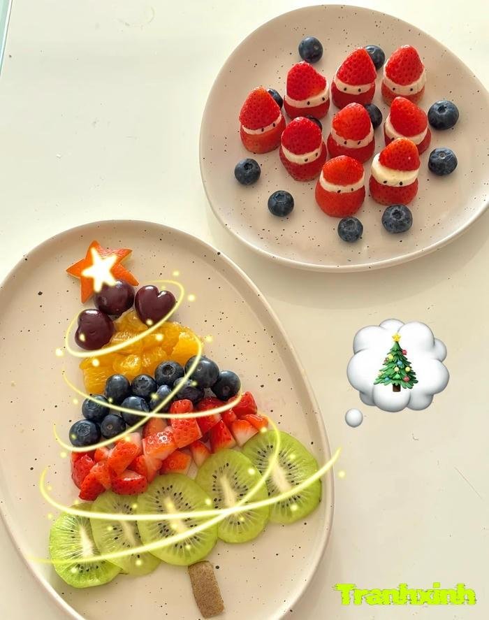 cách trang trí dĩa trái cây đẹp mắt