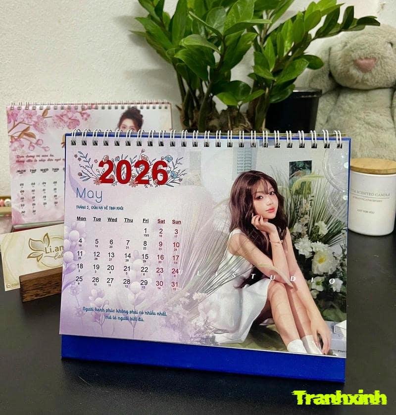 cách vẽ trang trí bìa lịch treo tường