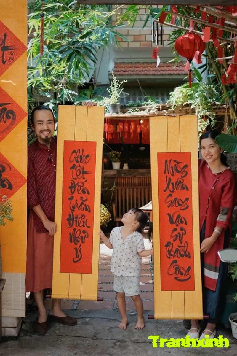 câu đối trang trí ngày tết