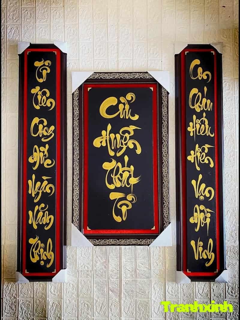 câu đối trang trí phòng khách