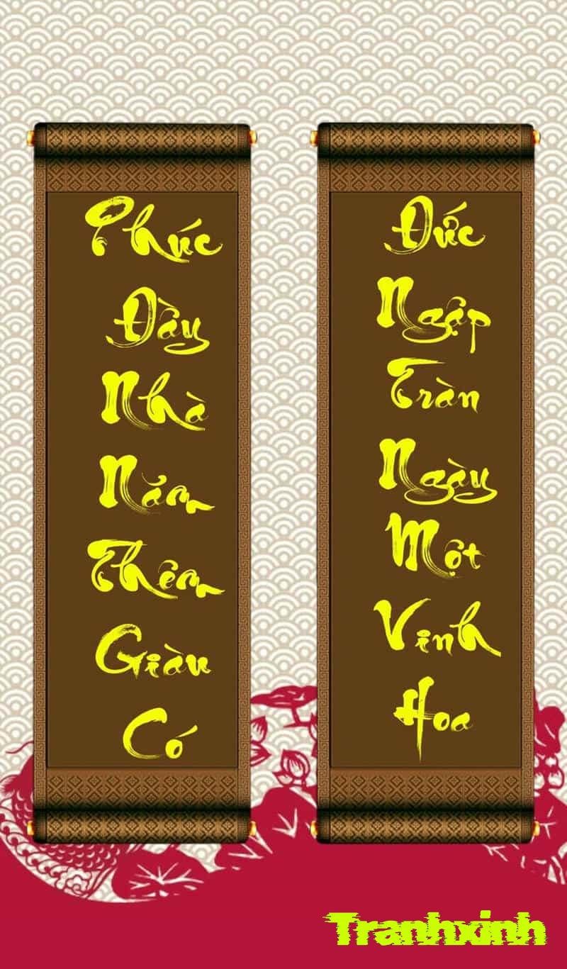 câu đối trang trí