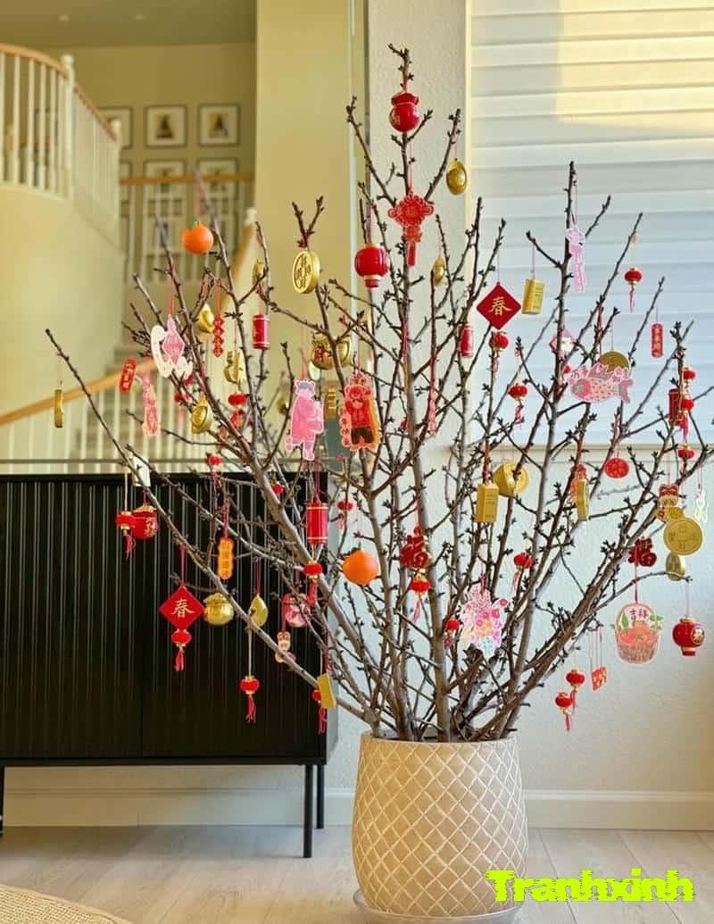 cây giả trang trí trong nhà