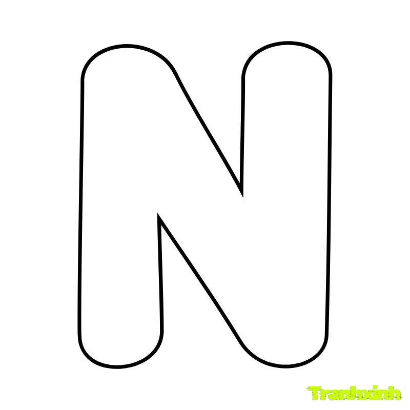 chữ cái tô màu cho bé