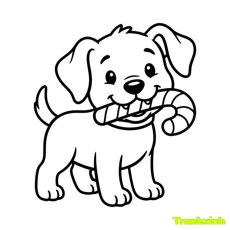 chú chó cứu hộ tô màu