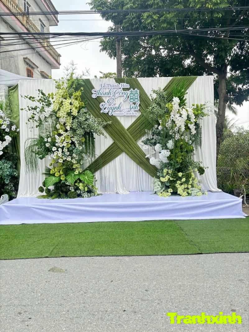 cổng hoa tươi đám cưới