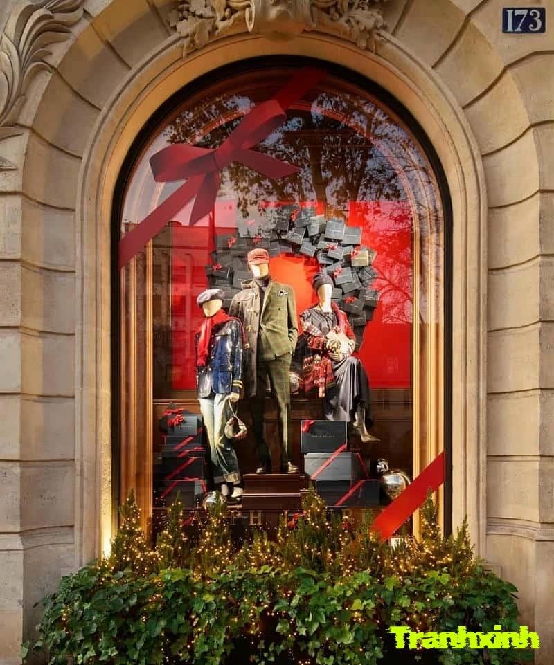 dán cửa kính noel