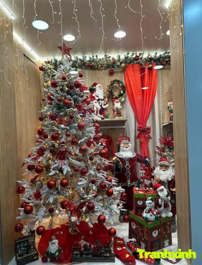 decal trang trí cửa kính tết