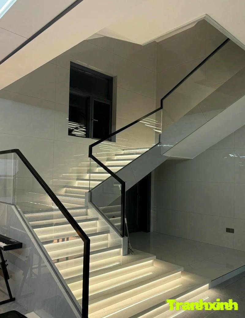 gắn tường đèn cầu thang đẹp