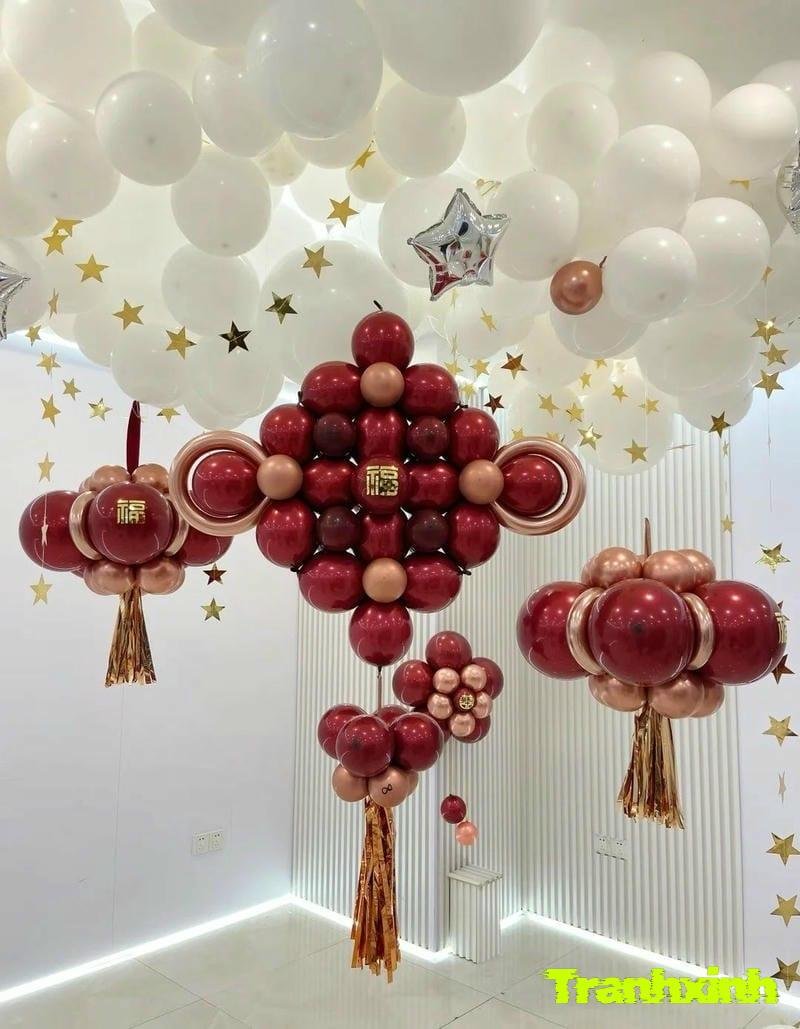 hinh anh trang trí bóng bay