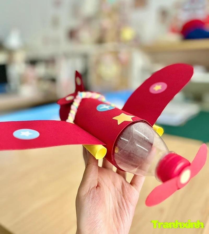 hình anh trang trí chai nhựa