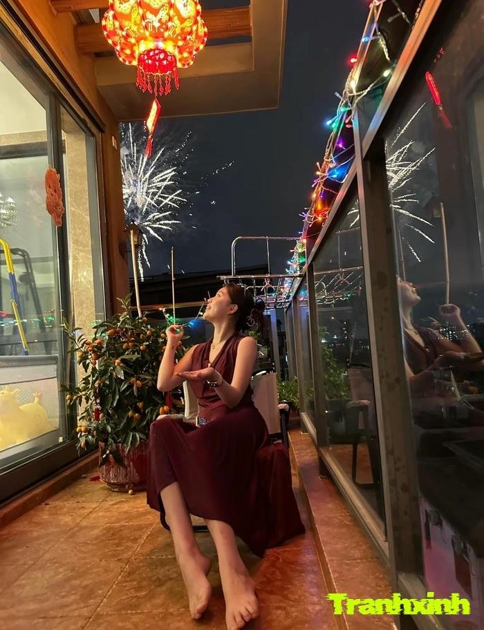 hinh ảnh trang trí cửa kính tết