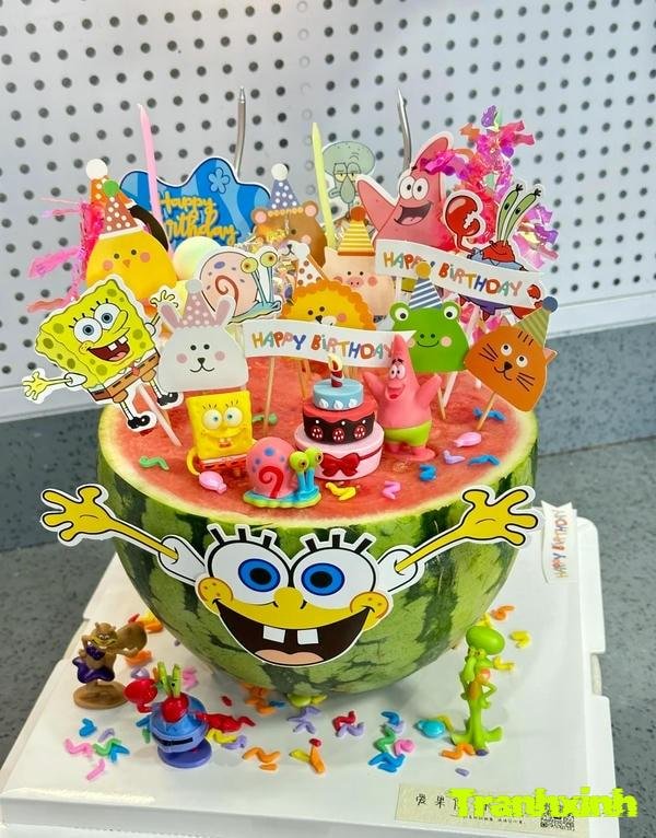 hinh anh trang trí dưa hấu