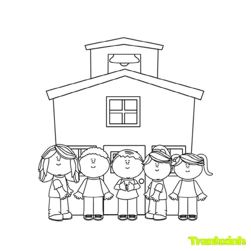 hình anh tranh tô màu chủ đề bản thân