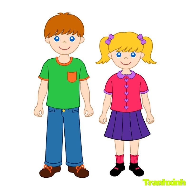 hình ảnh tranh tô màu chủ đề bản thân